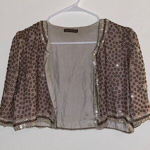 Easton Pearson beaded detailed crop jacket
